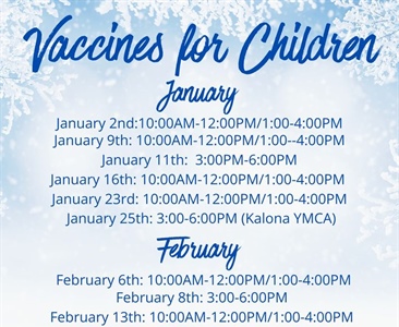 We can't believe January is almost here!  Needing to get your kiddos in for their vaccine appointment in the new year? Here is o...