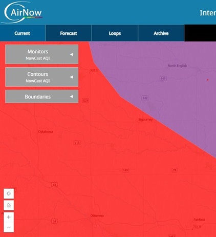 6/28/2023 8:30 AM

Air quality is still "very unhealthy" (purple) in most of Washington County today.  This means everyone shoul...