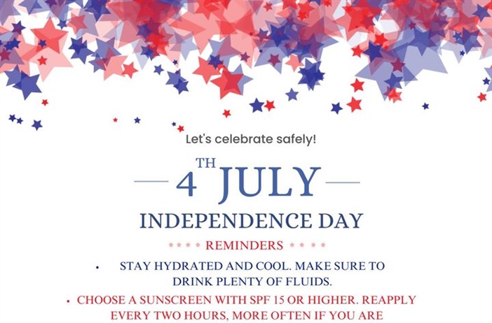Will you be celebrating the 4th of July this weekend?  Save these reminders so you can celebrate safely!
