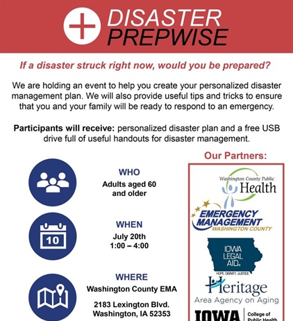 Interested in joining WCPH at this event next week? Call the number on the flyer to get your name on list!