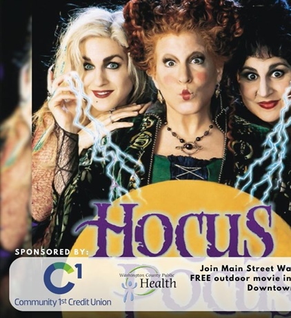 Hocus Pocus in the Park is coming up! Join us for our last outdoor movie of the year after the festivities downtown! 

Thank you...