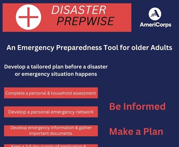 WCPH is excited to partner with AmeriCorp and The University of Iowa College of Public Health to bring the Disaster PrepWise pro...