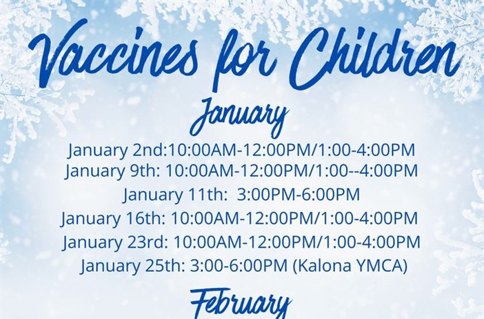 We can't believe January is almost here!  Needing to get your kiddos in for their vaccine appointment in the new year? Here is o...