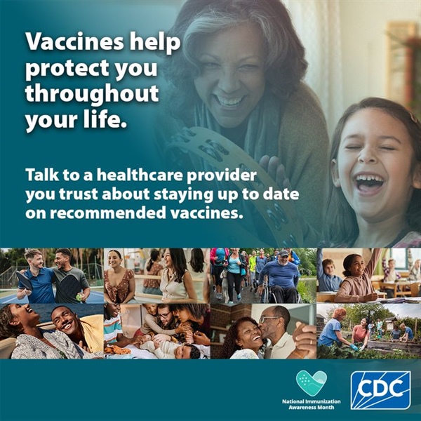 💉August is National Immunization Awareness Month (NIAM)💉