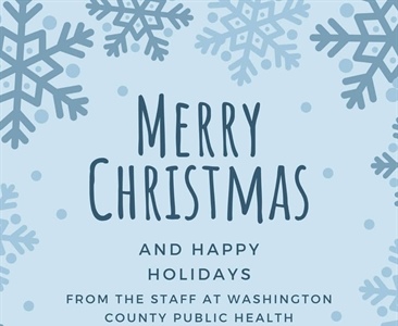 🎄✨ Merry Christmas and Happy Holidays from all of us at Washington County Public Health!