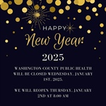 Our office will be closed on New Year’s Day to celebrate the holiday