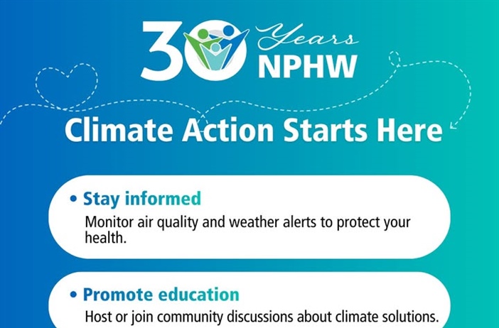 Climate Action Starts Here — Championing Resilience for Health
