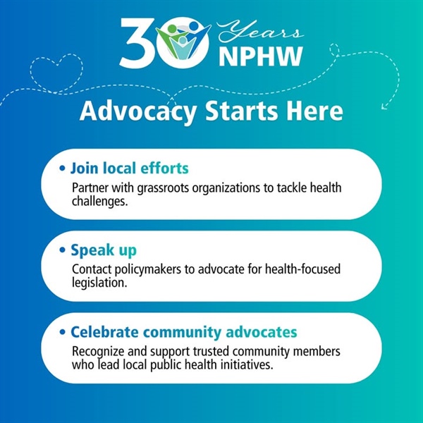 Advocacy Starts Here — Amplifying Voices for Public Health