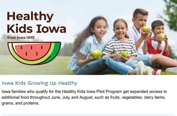 The WACO Community Food Pantry will be participating in the Healthy Kids Iowa Pilot Program this summer