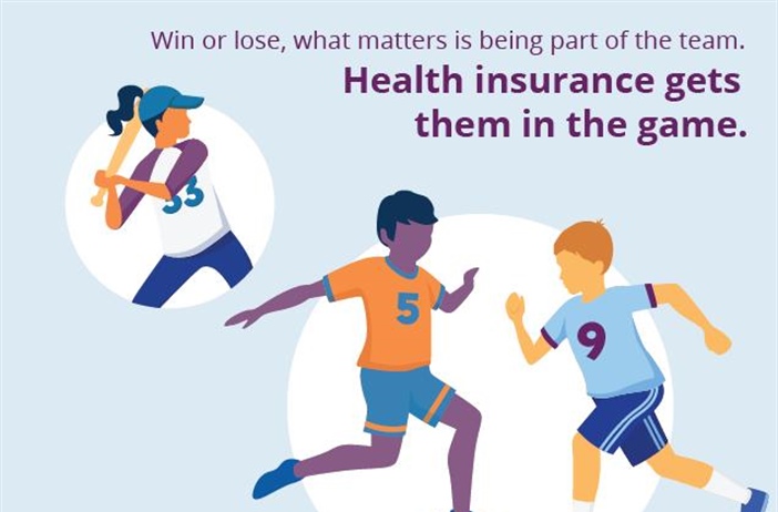 ⚽🏀⚾ Being part of the team is what counts — and health insurance helps make it possible!