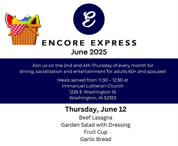 Enjoy a meal, socialization and entertainment at Encore Express during June!