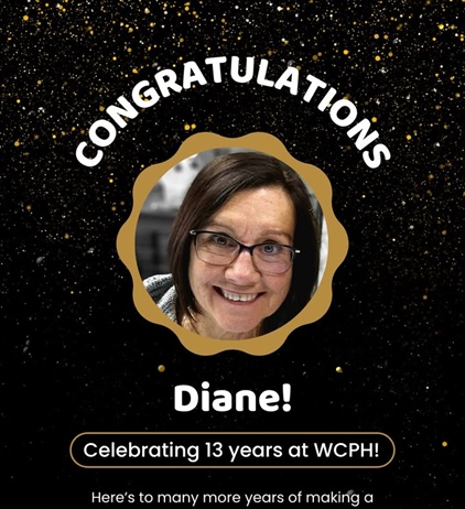 🎉🎊 Happy 13-Year Workaversary, Diane!