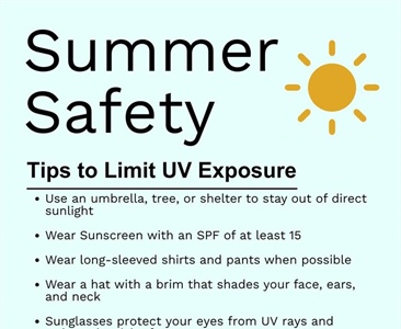 ☀️🌞 Summer Safety Tip: Protect Yourself from UV Rays!