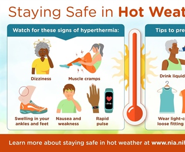 Be sure to stay safe in this warmer weather
