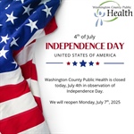 🎆 Happy 4th of July from all of us at Washington County Public Health!