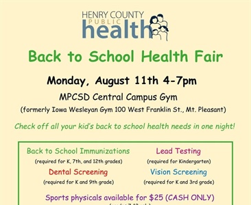 📚🩺 Back to School Health Fair – Mt