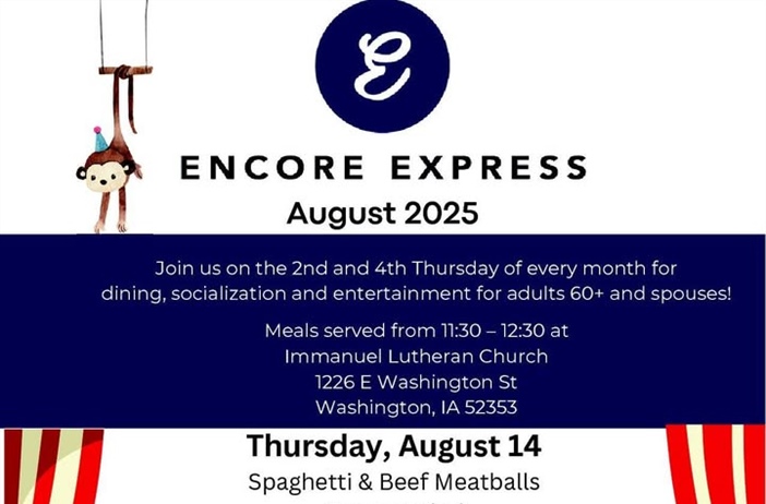Enjoy a meal, socialization and entertainment at Encore Express during August!