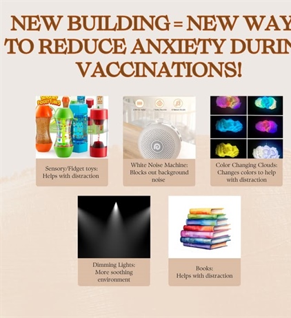 💉✨ New Building = New Tools to Reduce Vaccination Anxiety!