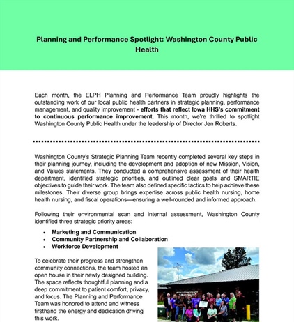 ✨ Spotlight on Washington County Public Health ✨