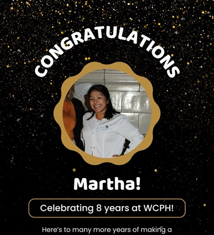 🎉🎊 Happy 8-Year Workaversary, Martha!