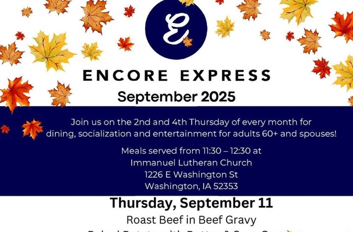 Enjoy a meal, socialization and entertainment at Encore Express during September!