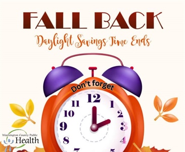 ⏰ Daylight Saving Time ends this weekend!