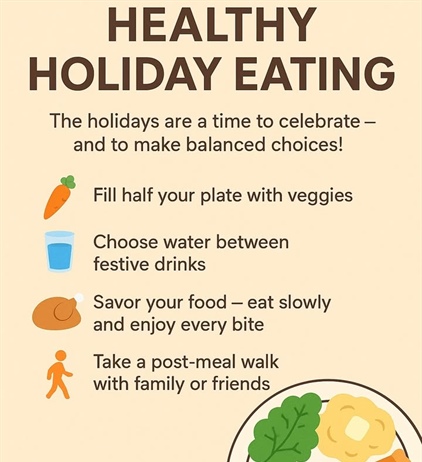 The holidays are a time to celebrate — and to make balanced choices!
