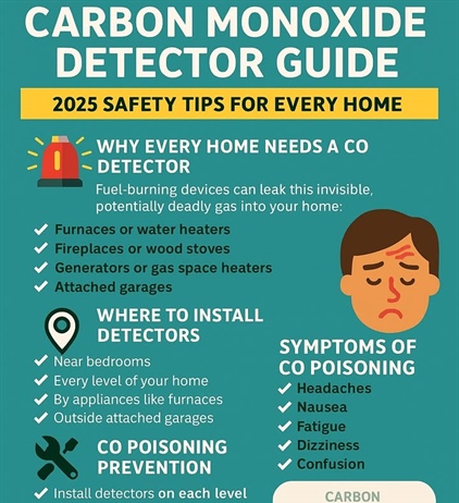Carbon Monoxide Safety Tip🔥🚨