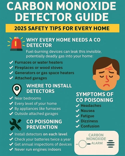 Carbon Monoxide Safety Tip🔥🚨