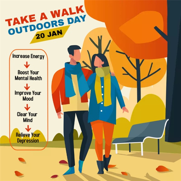 🚶‍♀️🌳 It’s Take a Walk Outdoors Day!