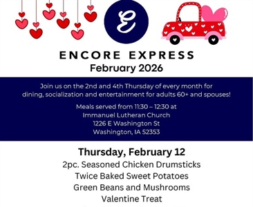 Enjoy a meal, socialization and entertainment at Encore Express during February!
