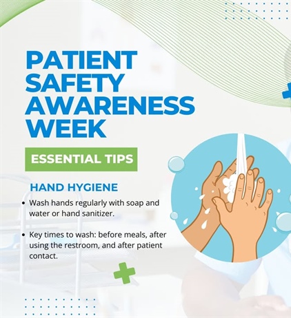 Patient Safety Awareness Week – Infection Prevention