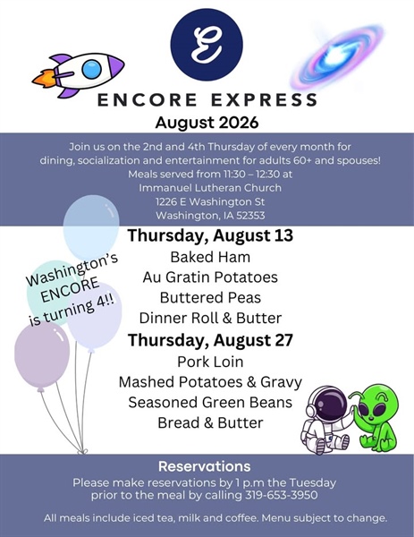 Join Us at Encore Express This August!