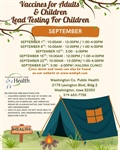 The September schedule for our Vaccines for Children (VFC) program and our Vaccines for Adults (VFA) program is here!