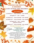 The October schedule for our Vaccines for Children (VFC) program and our Vaccines for Adults (VFA) program is here!