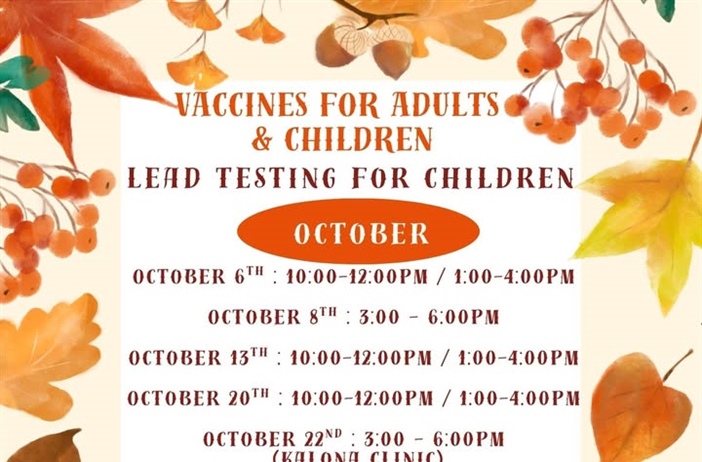 The October schedule for our Vaccines for Children (VFC) program and our Vaccines for Adults (VFA) program is here!