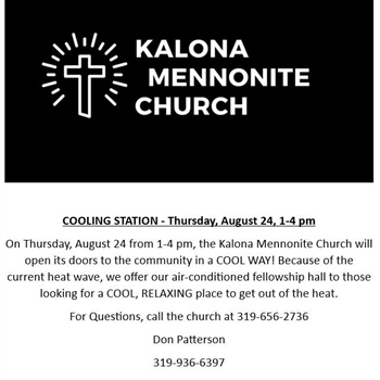 An option for those who might need a place to go during the heat on this Thursday, August 24, 2023.