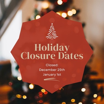 Happy Holidays from all of us here at Washington County Public Health! We will be closed December 25th and January 1st.