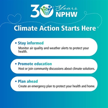 Climate Action Starts Here — Championing Resilience for Health