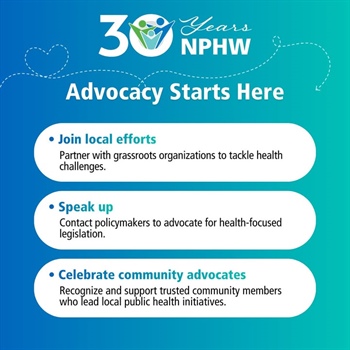 Advocacy Starts Here — Amplifying Voices for Public Health
