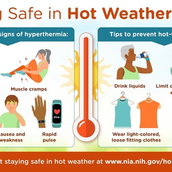 Be sure to stay safe in this warmer weather